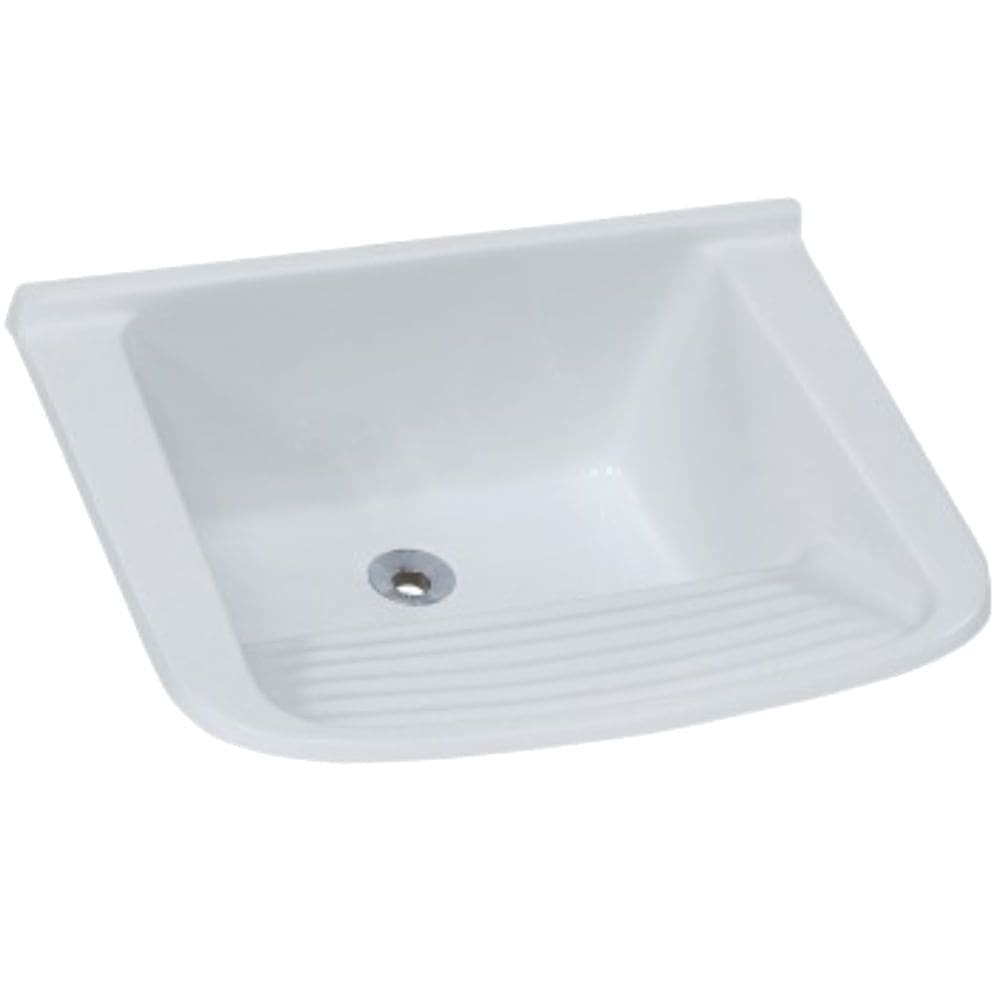 Tanque de Mármore Sintético Simples N°3 com 55x41cm Gelo - 507809 - A.J.RORATO