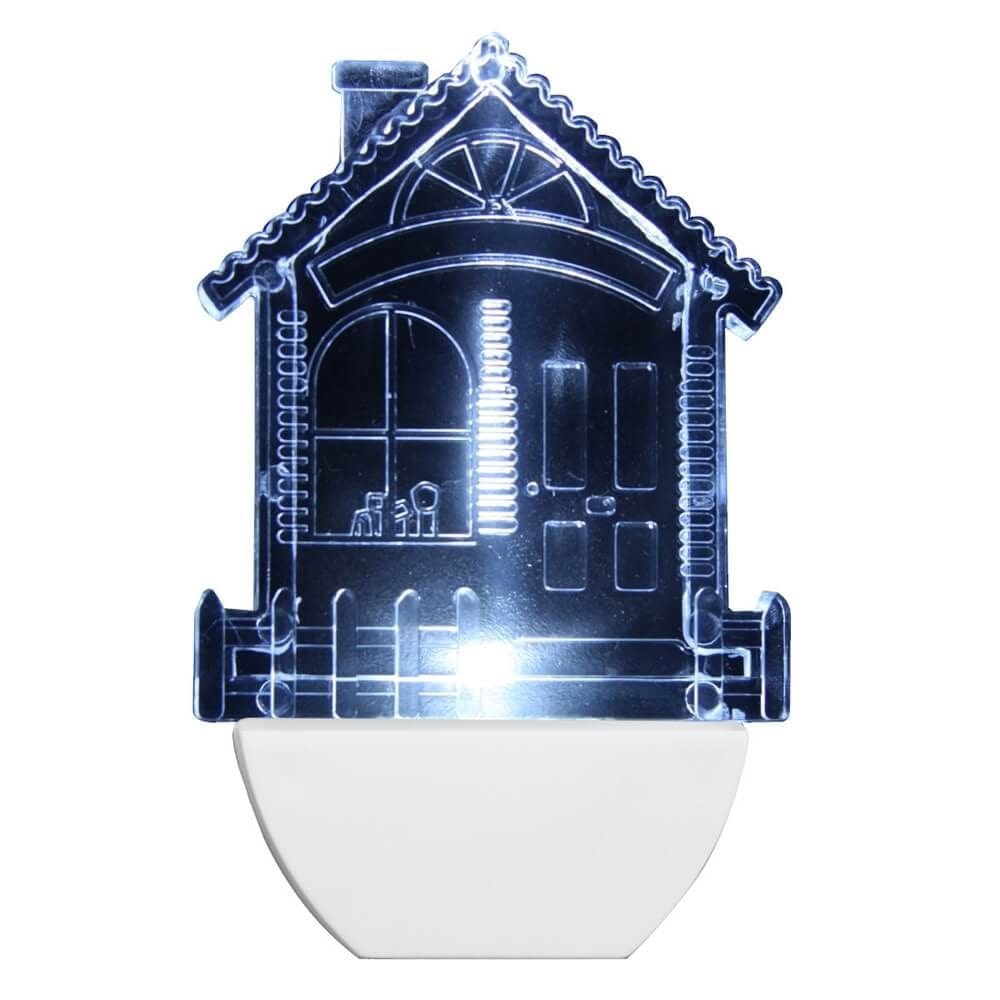 Abajour Luz Noturna Led Casa 220 Volts Branco - 8780 - BRASFORT