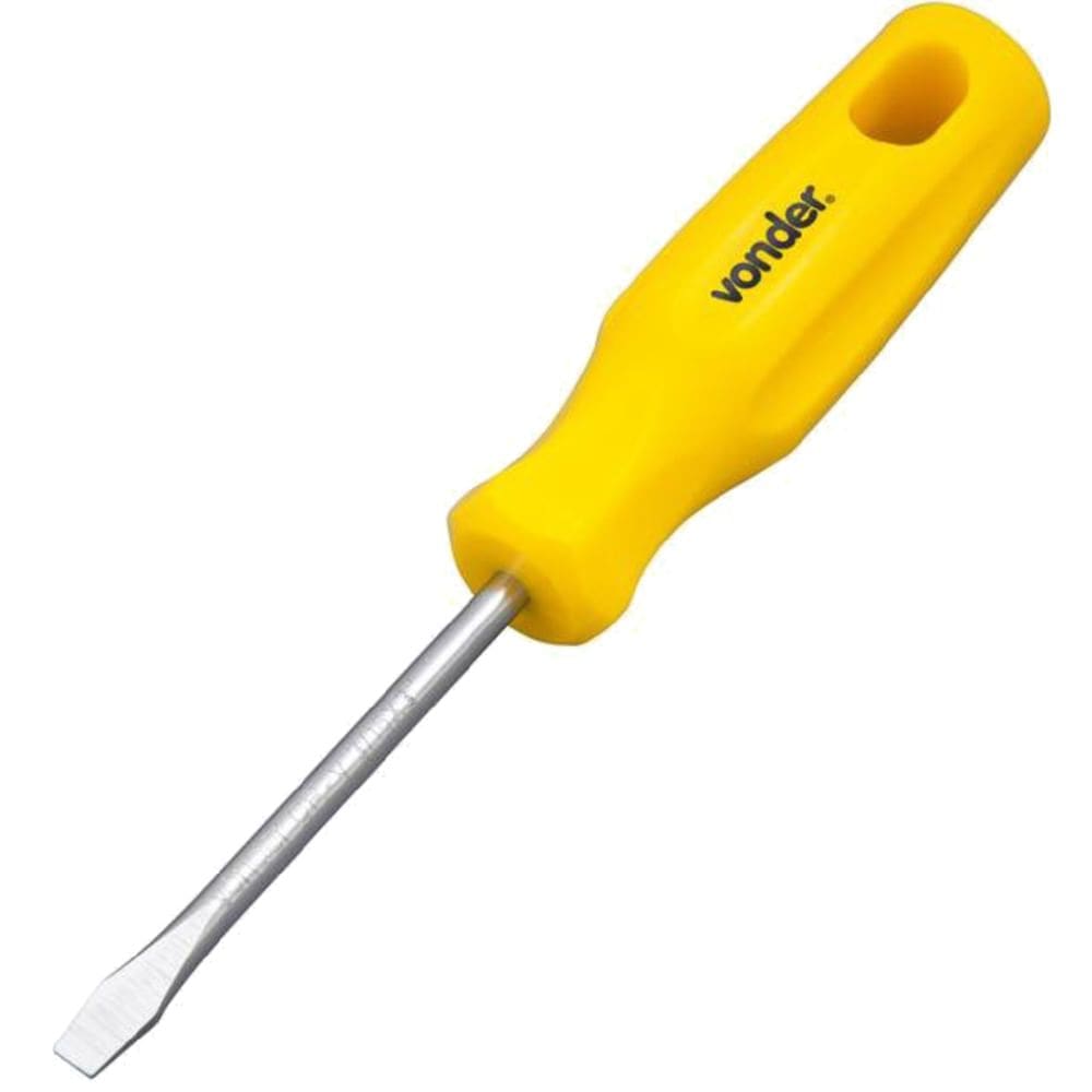 Chave de Fenda F 3/16”” x 3”” Aço Cromado com Ponta Magnetizada - 3070236300 - VONDER