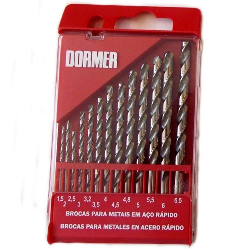 Jogo de Brocas Brilhantes 13 Peças - A29013BR - DORMER