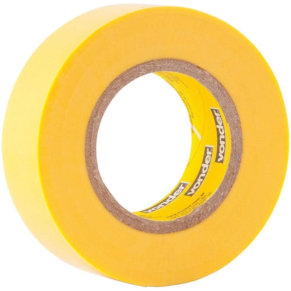 Fita Isolante Amarela 19mm x 10 Mts - 11.37.191.001 - VONDER