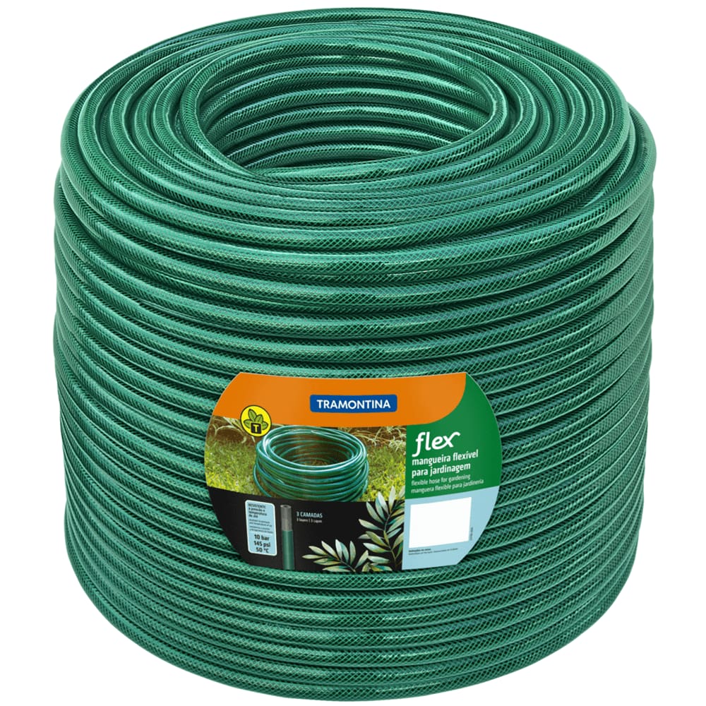 Mangueira Flexível Verde sem Engate com 50 Metros - 79170500 - TRAMONTINA