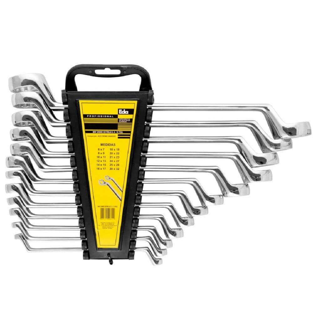 Jogo de Chaves Estrela 6-32mm 12 Unidades - 8AV - EDA