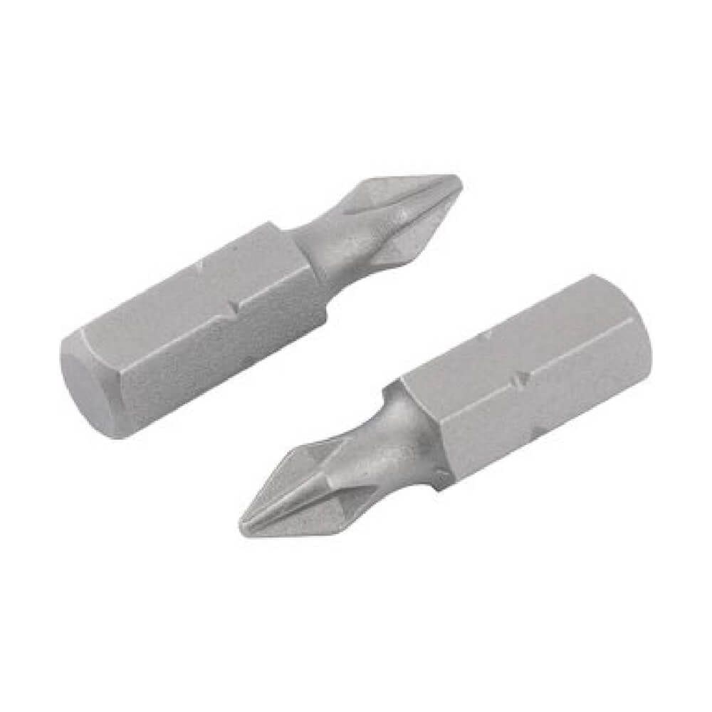 Bits Phillips com Encaixe de 1/4” e Ponta nº 1 de 3/16” x 25mm com 2 peças - 3539201025 - VONDER