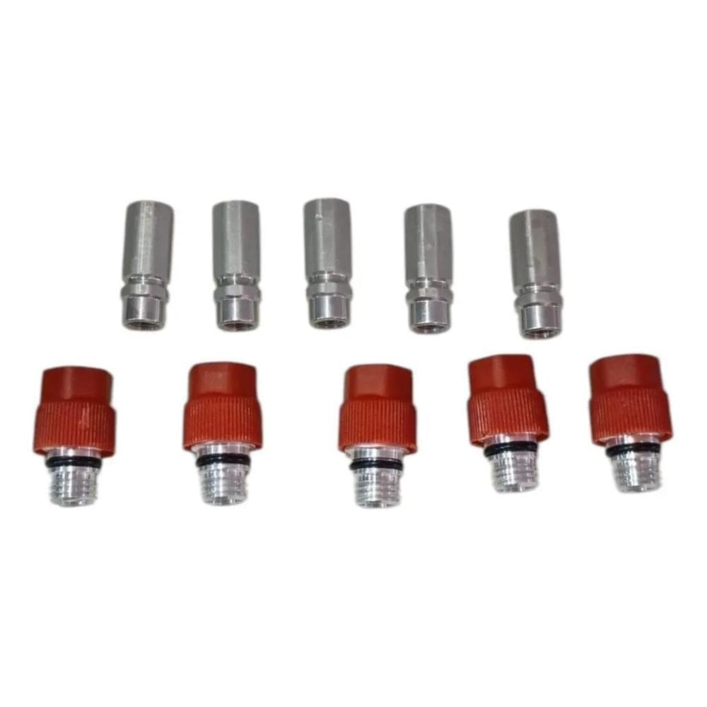 5X Válvula De Serviço Ar Condicionado Alta E Baixa Kit 10 Pe