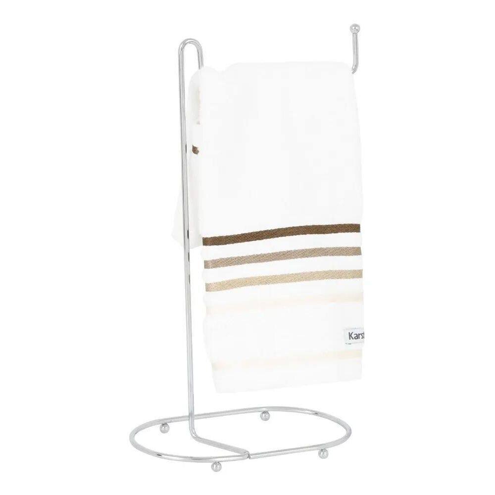 5X Suporte Porta Toalha Lavabo Pia Cromado Banheiro Arthi