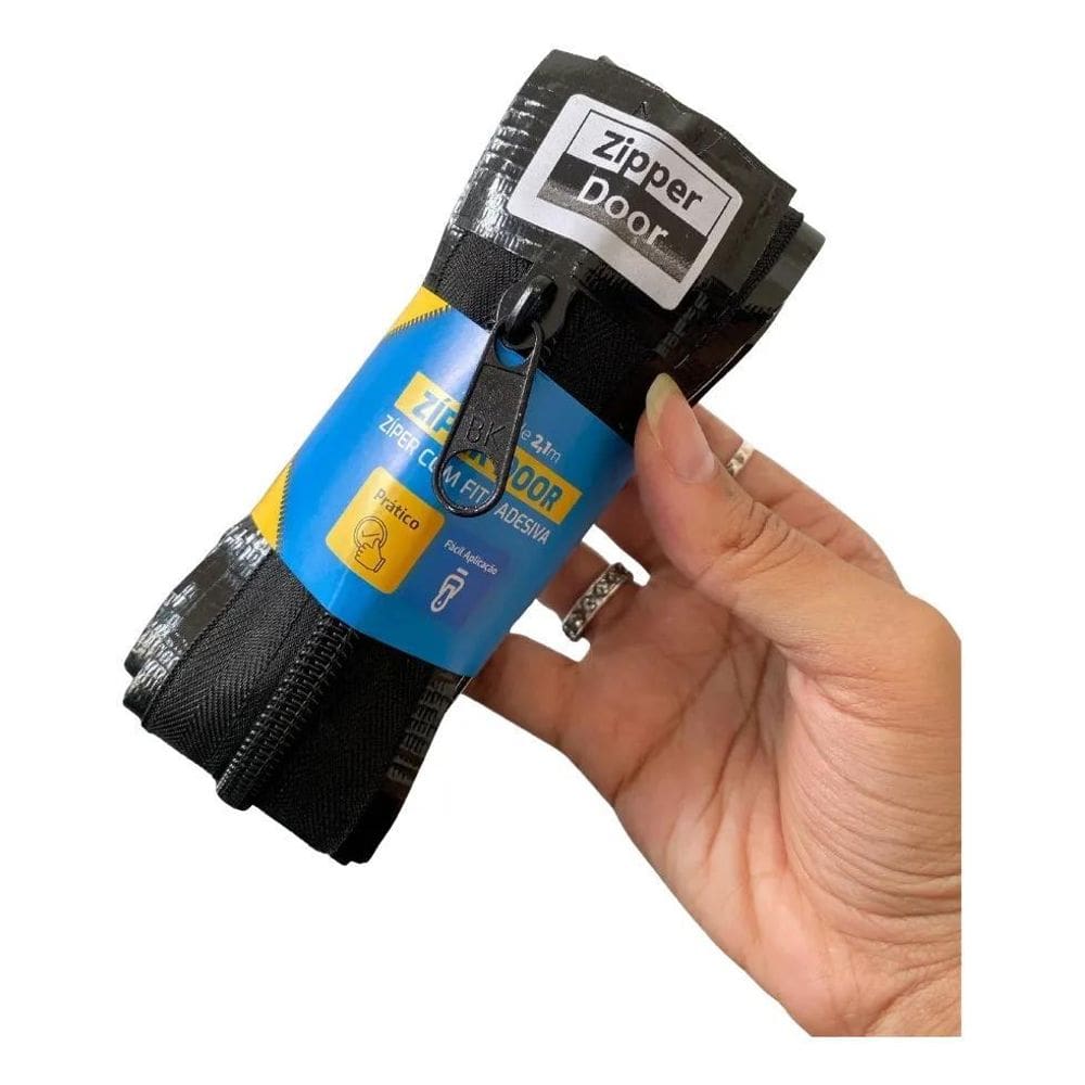 5X Porta Zíper C/Fita Adesiva Para Proteção E Isolamento