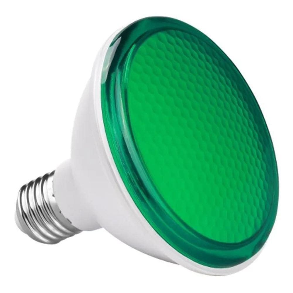 5X Lâmpada Par30 Led 10W Verde Ip65 Luminatti