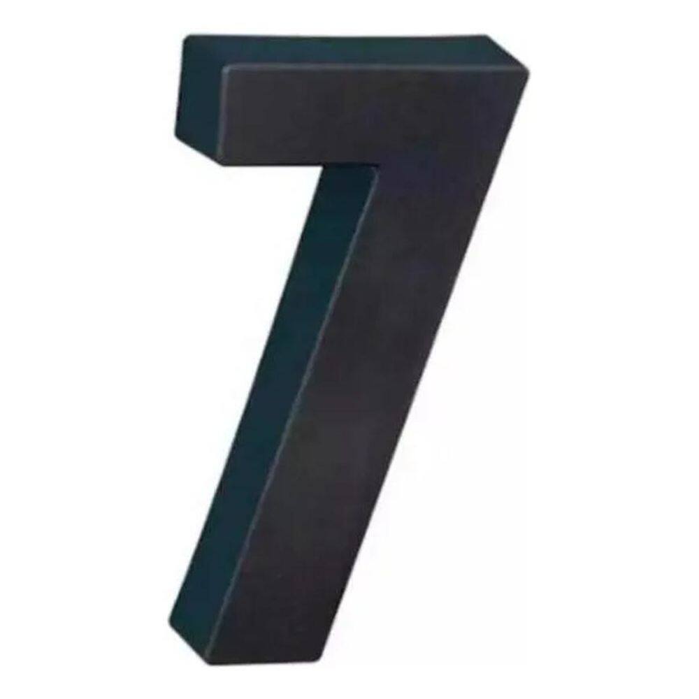 5X Número Residencial Preto Roper Plast Proteção Uv N:7 Cor