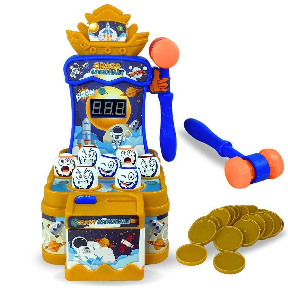 Jogo Toupeira Astronauta Louco Com Luz E Som - Castela