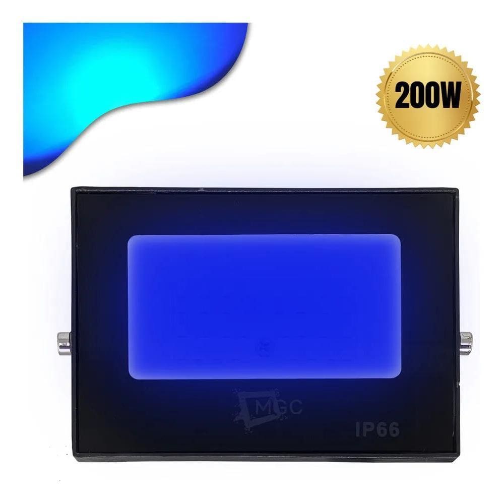 5X Refletor Holofote Led 200W Azul Decoração Piscina Ip66 Co