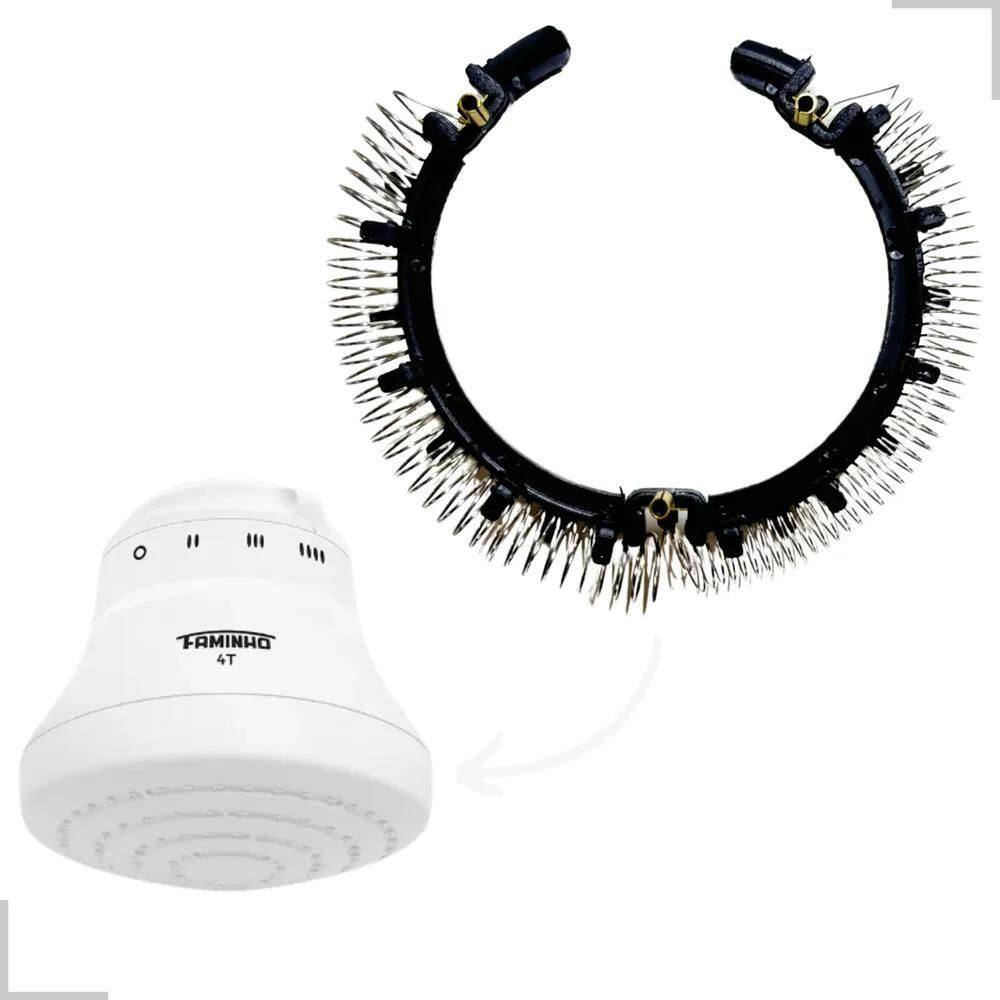 5X Resistência Chuveiro Ducha Faminho 4T Fame 220V 6800W