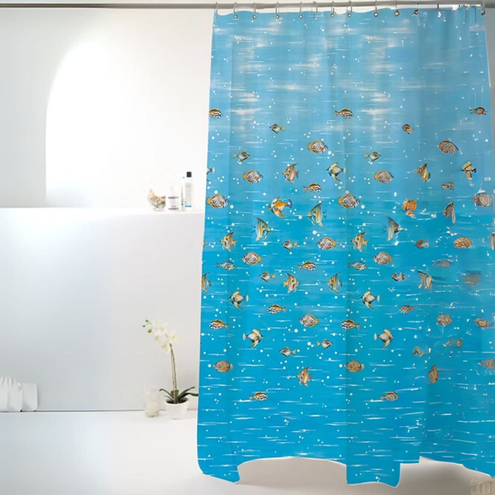 Cortina de Box Banheiro Poliéster 198x180cm Uzoo