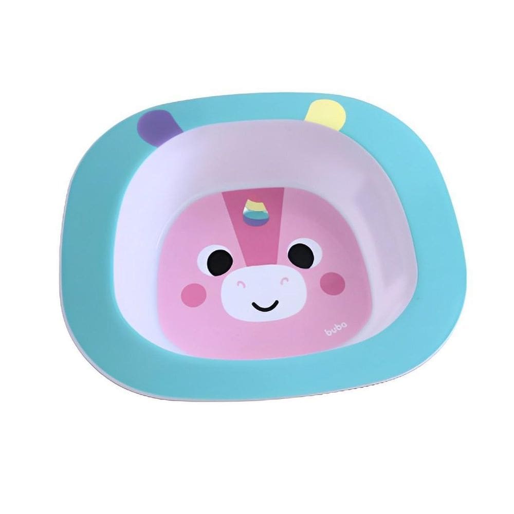 Pratinho Tigela Bowl Infantil Bubazoo Unicórnio 16297 Buba