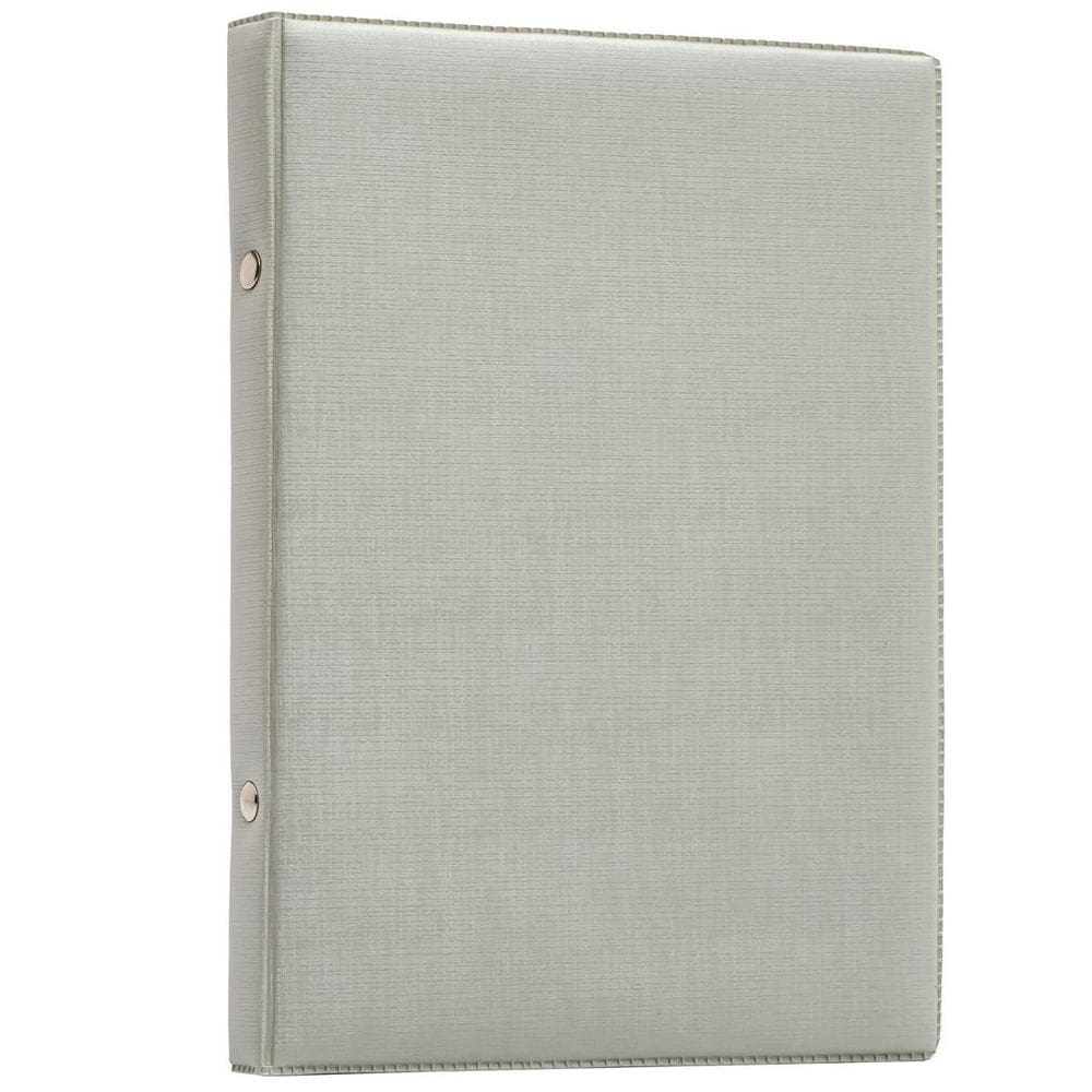 Livro De 80 Fotos 15X21 Prata sintético Pronta