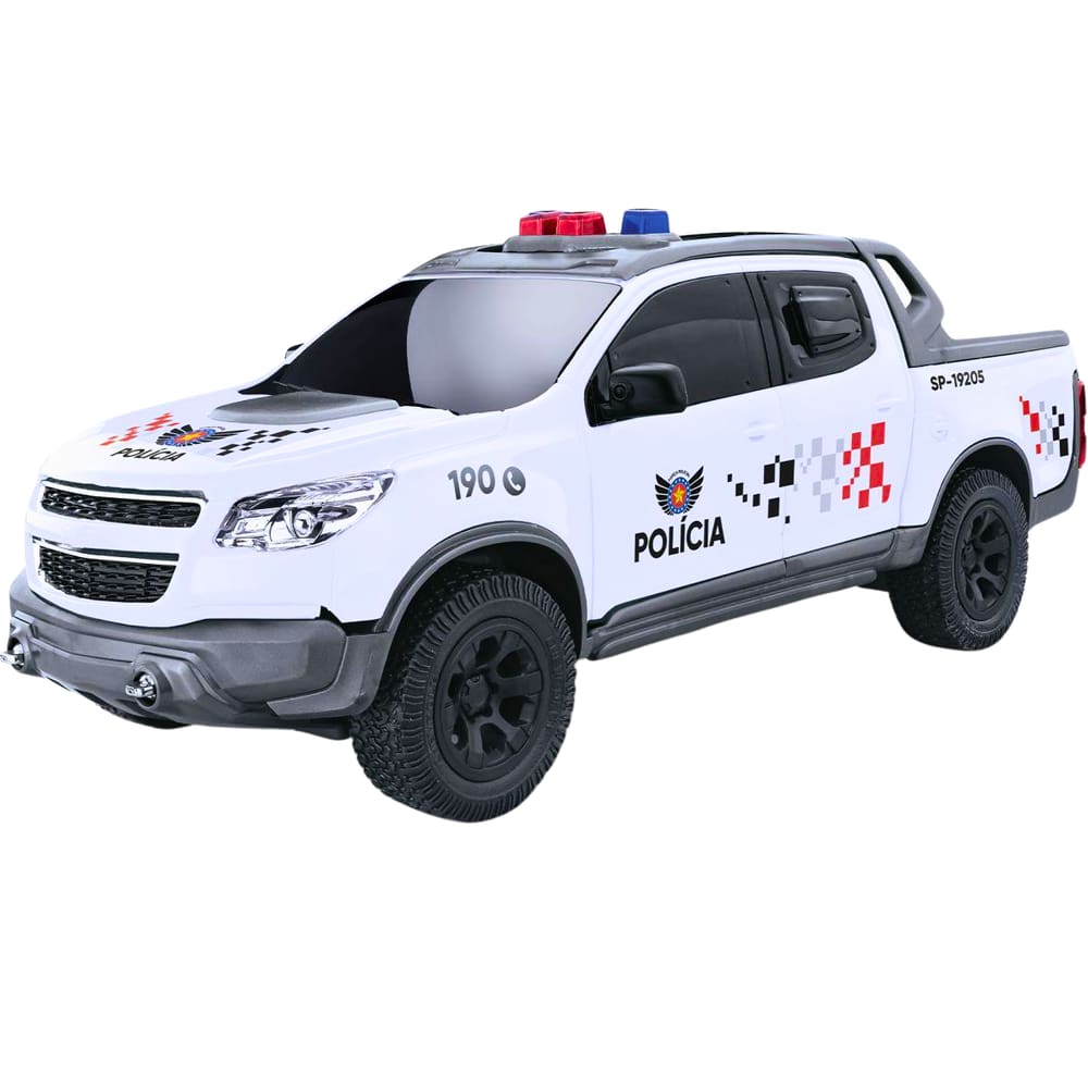 Veiculo Carrinho de 30 cm Pick Up S10 Polícia SP Roma