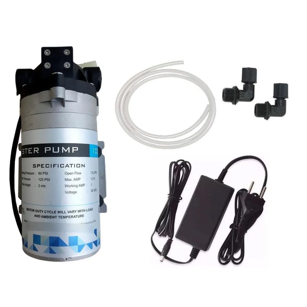 Bomba Pressurizadora Para Reverso Osmose 300Gpd + Conectores