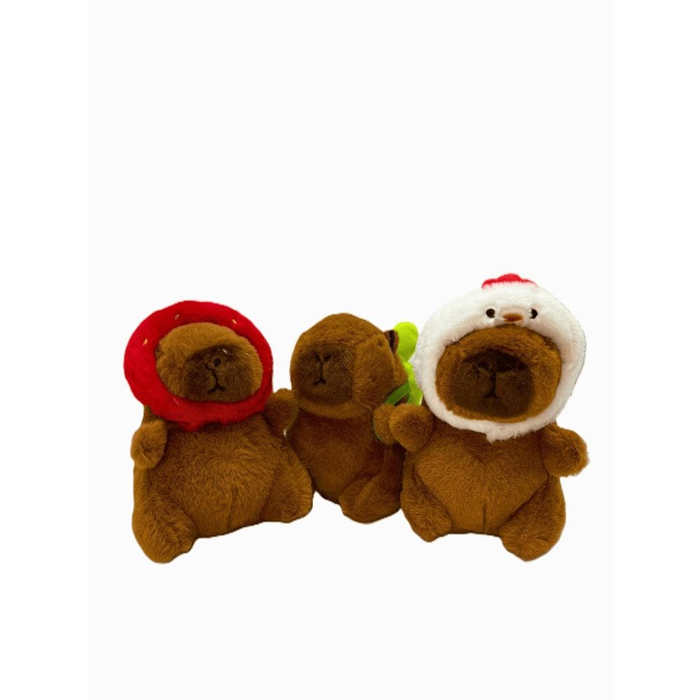 Chaveiro De Pelúcia Capivara Animal Variado Fofo 12Cm - Kit