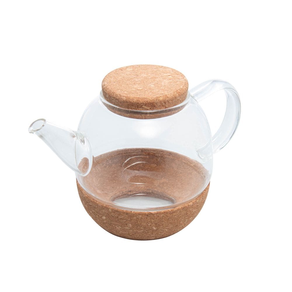 Chaleira De Vidro Boro 800ml Base e Tampa De Rolha Wolff