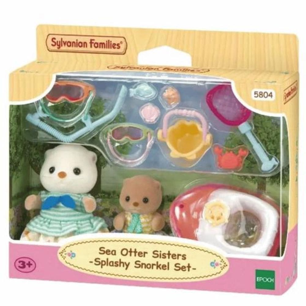 Sylvanian Families Irmãs Lontras Marinhas Conjunto Snorkel Splash 5804 - EPOCH
