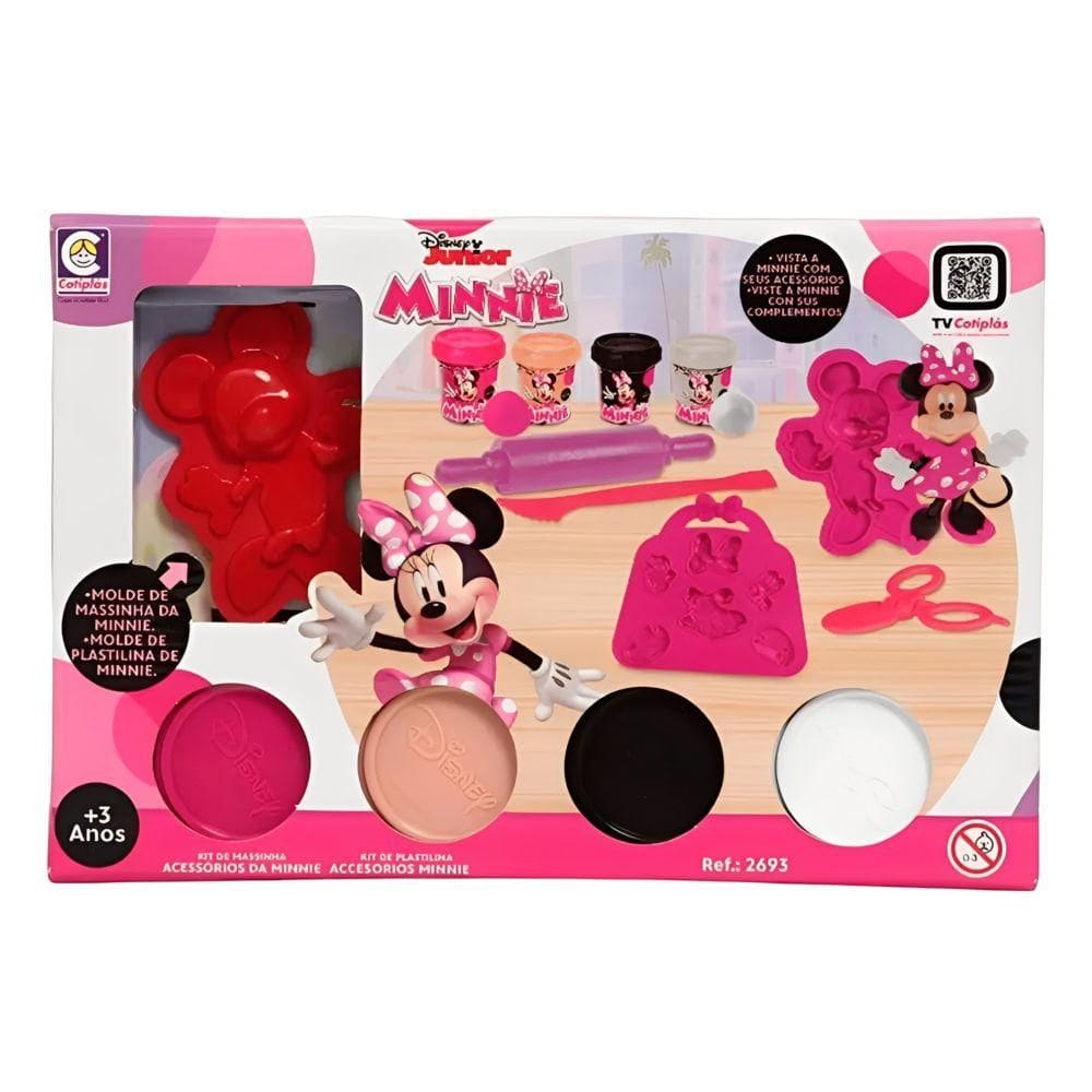 Kit de Massinhas da Minnie com Acessórios 2693 - Cotiplás