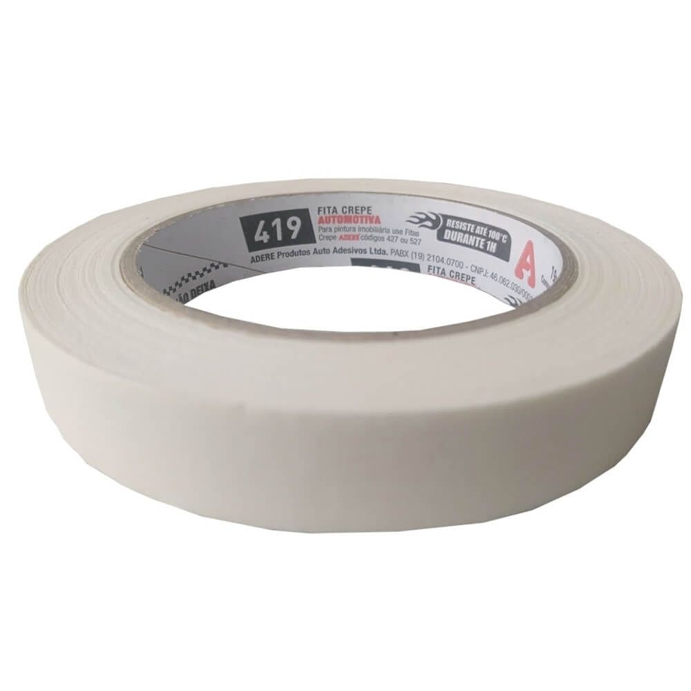 Fita Crepe Automotiva 19mm x 50 Metros - 419 - ADERE
