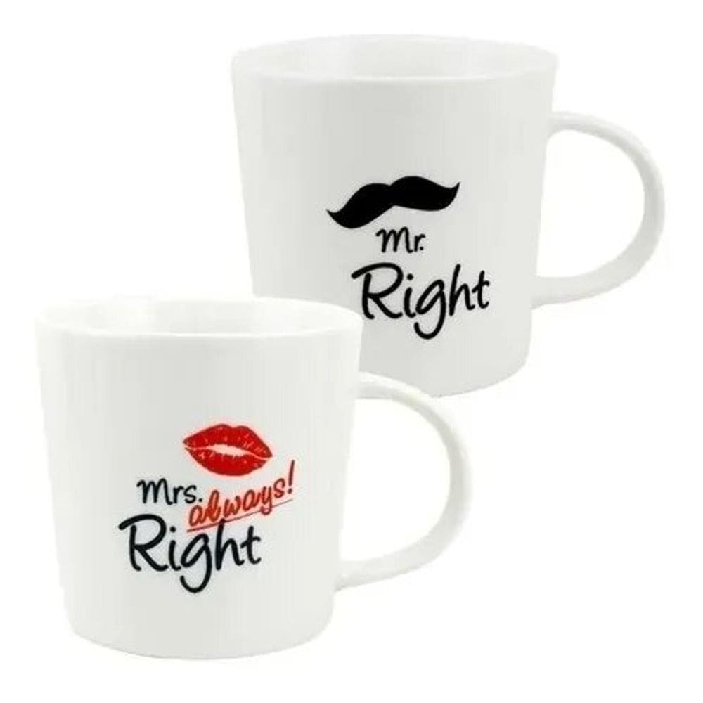 Jogo De 2 Canecas Couple 280ml Em New Bone China Dynasty