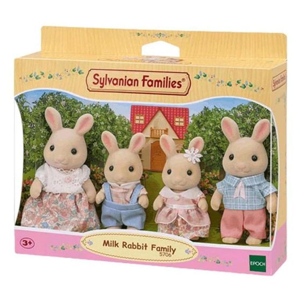 Sylvanian Families Família Dos Coelhos De Leite 5706 - Epoch - Epoch Magia