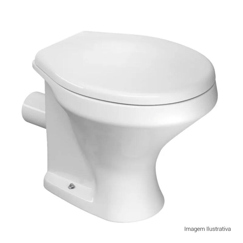 Bacia Convencional com Saída Horizontal Deca Ravena Branco P.90.17