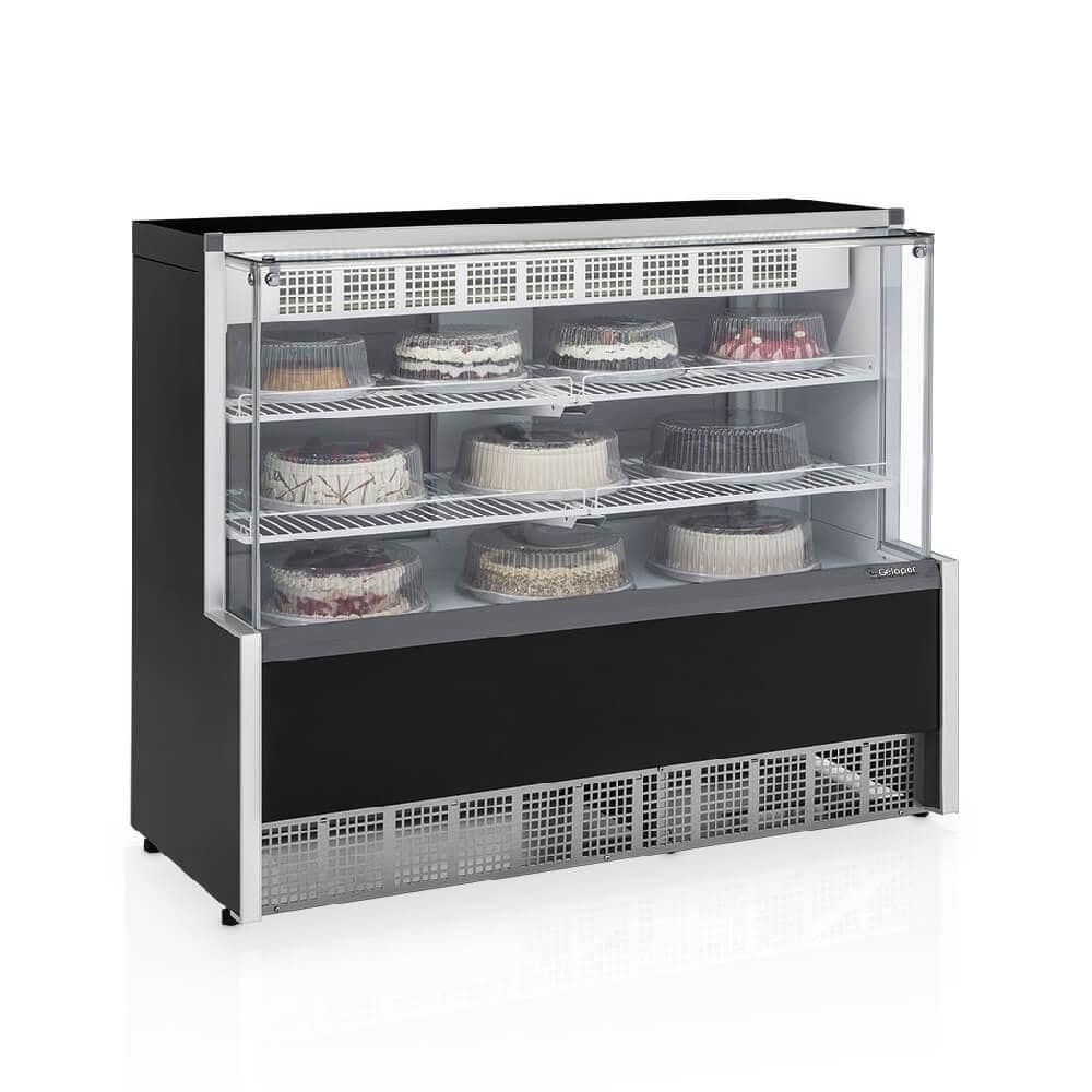 Vitrine Refrigerada Gelopar Dupla Ação Aurora GPEA-140 R Preto - 220V