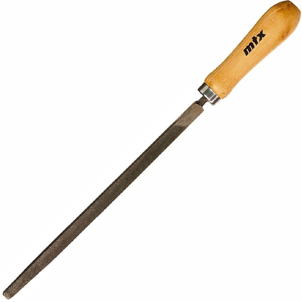 Lima Triangular Bastarda 6” - 150mm com Cabo de Madeira - 1603455 - MTX