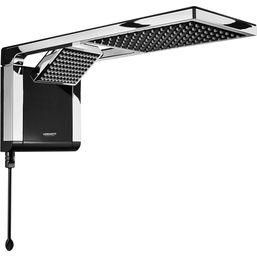 Chuveiro Acqua Duo Black Cromado 7800 Watts 220 Volts - 7510104 - LORENZETTI