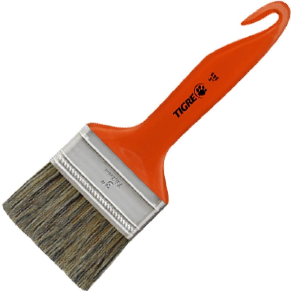 Trincha Média 695 Cerda Gris Cabo Anzol 3”” - 60695012 - PINCÉIS TIGRE