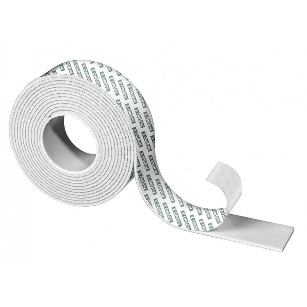 Fita Adesiva Dupla Face de Espuma Branca 2x24mm - OR36311 - ORDENE