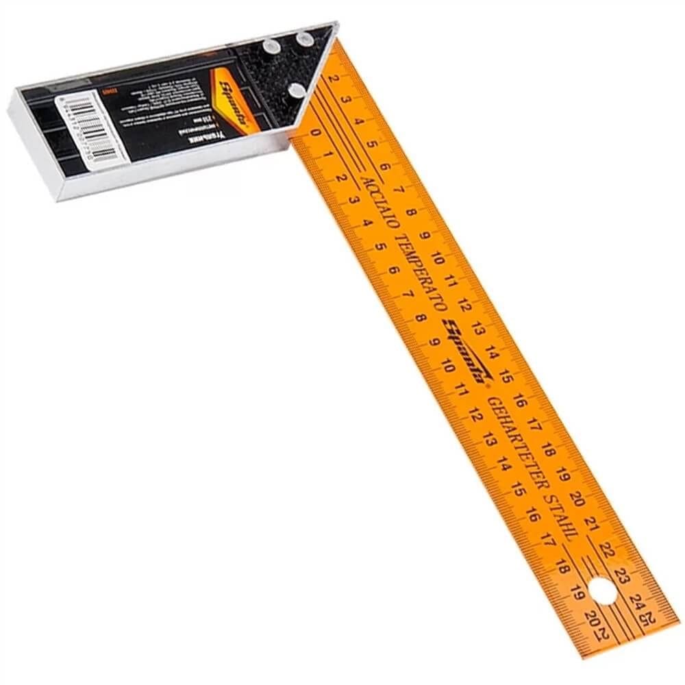 Esquadro Metálico 12” 300mm - 3234455 - SPARTA