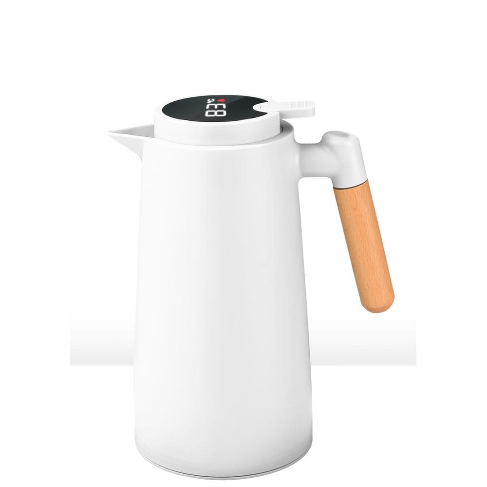 Garrafa Térmica 1 L Branca Com Termômetro Lyor