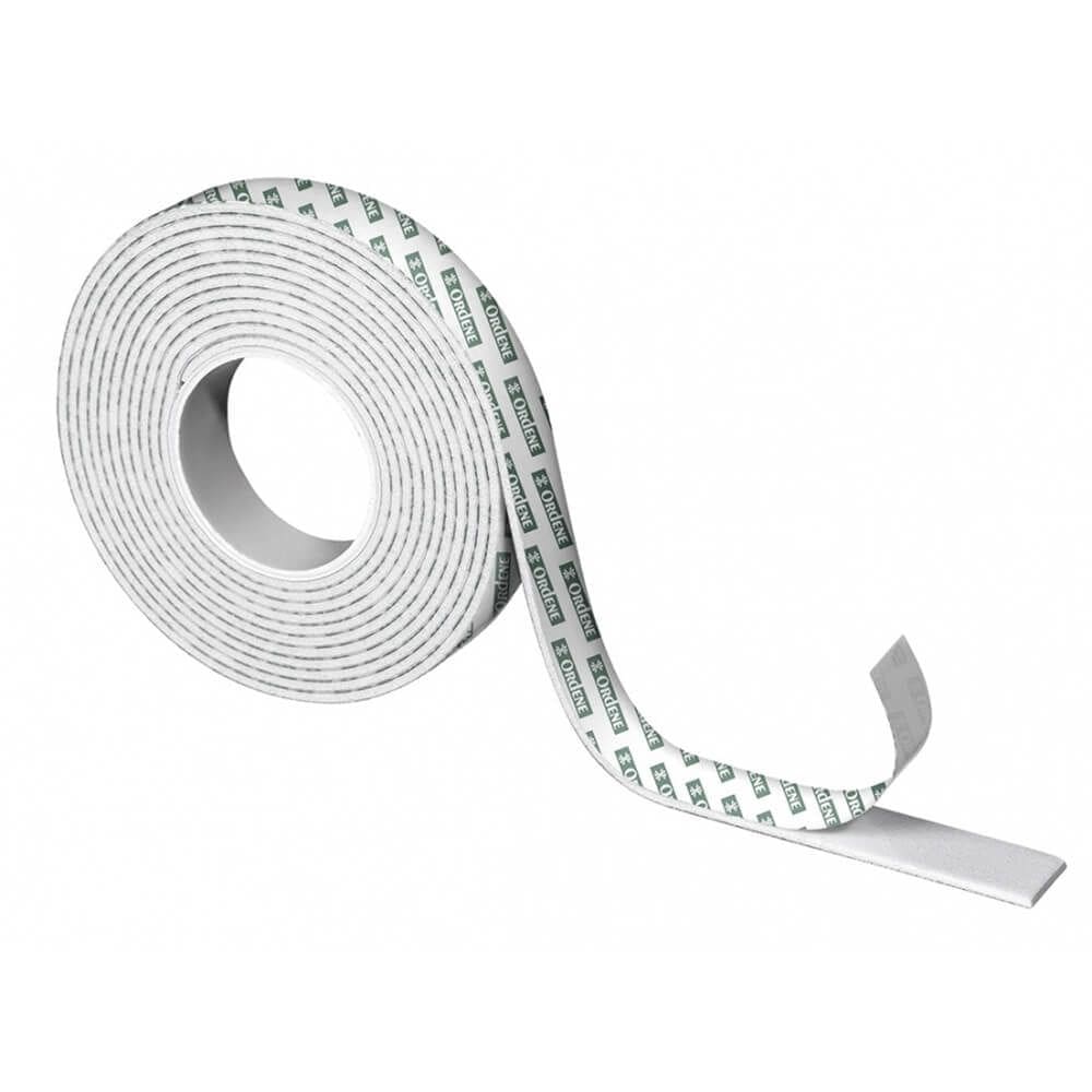 Fita Adesiva Dupla Face de Espuma Branca 2x12mm - OR36211 - ORDENE