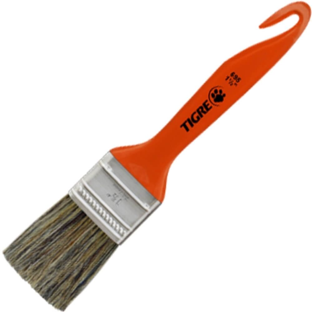 Trincha Média 695 Cerda Gris Cabo Anzol 1.1/2”” - 60695006 - PINCÉIS TIGRE