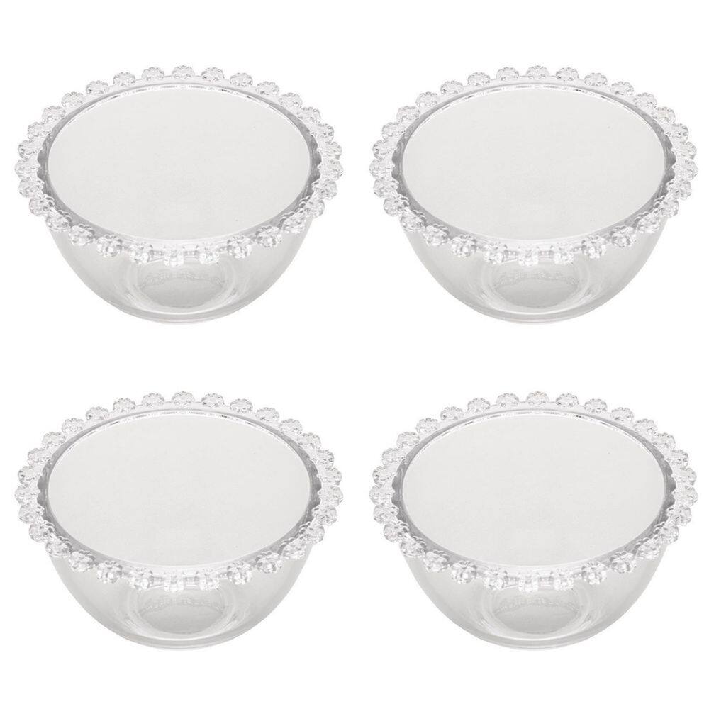Jogo De 4 Bowls Para Sobremesa 14x8cm Em Cristal Daisy Wolff