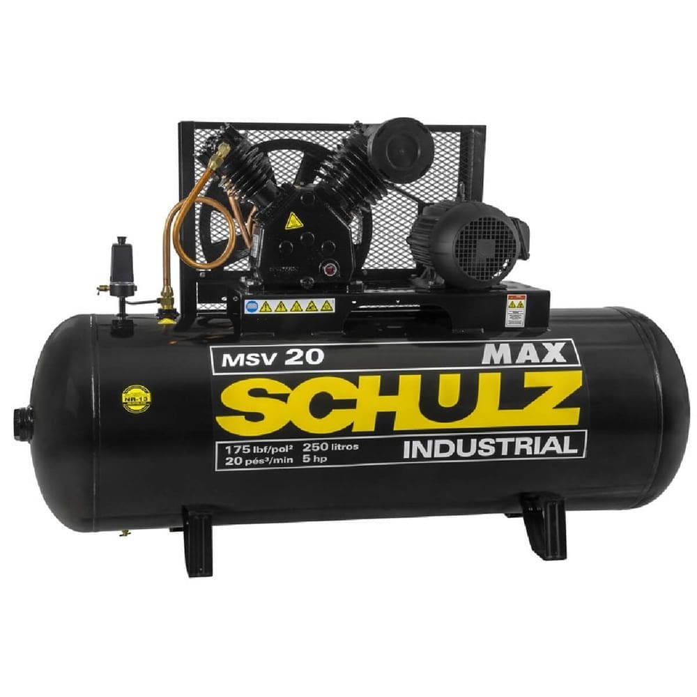 Compressor Max MSV 20/250 Trifásico 5CV - 922.7735-0 - SCHULZ