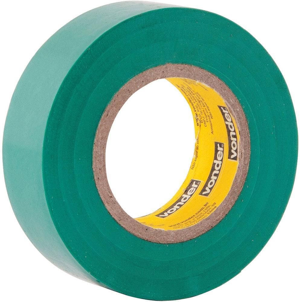 Fita Isolante Verde 19mm x 10 Mts - 11.37.191.081 - VONDER