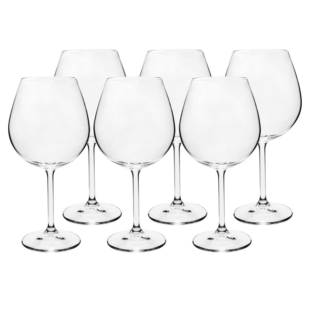 Jogo De 6 Taças Vinho Bordeaux 650ml Gastro Colibri Bohemia