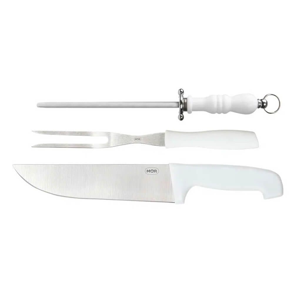 Kit do Assador - Faca, Garfo e Chaira 003310MOR