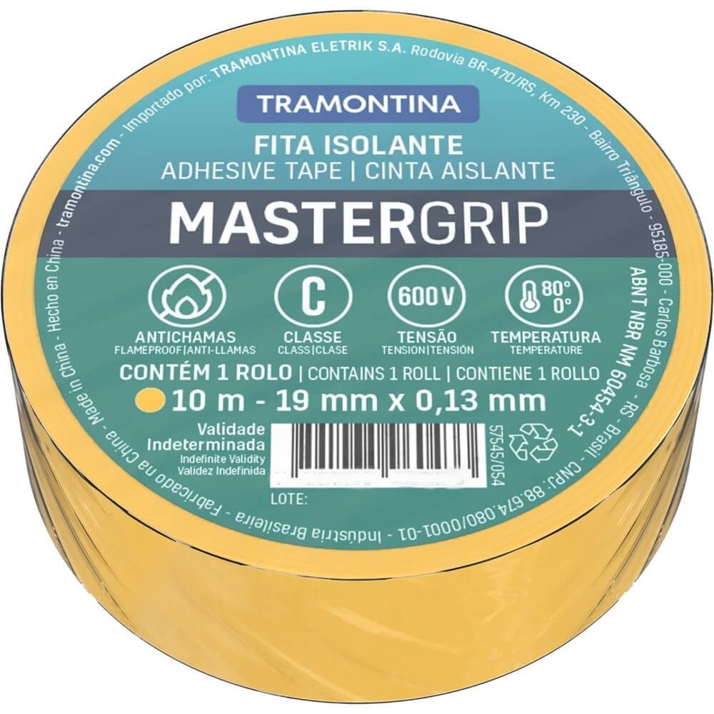 Fita Isolante Amarela 13mm x 10 Metros - 57545054 - TRAMONTINA
