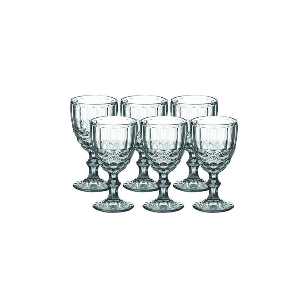 Jogo Com 6 Taças Para Água E Vinho 320ml Elegance Hauskraft