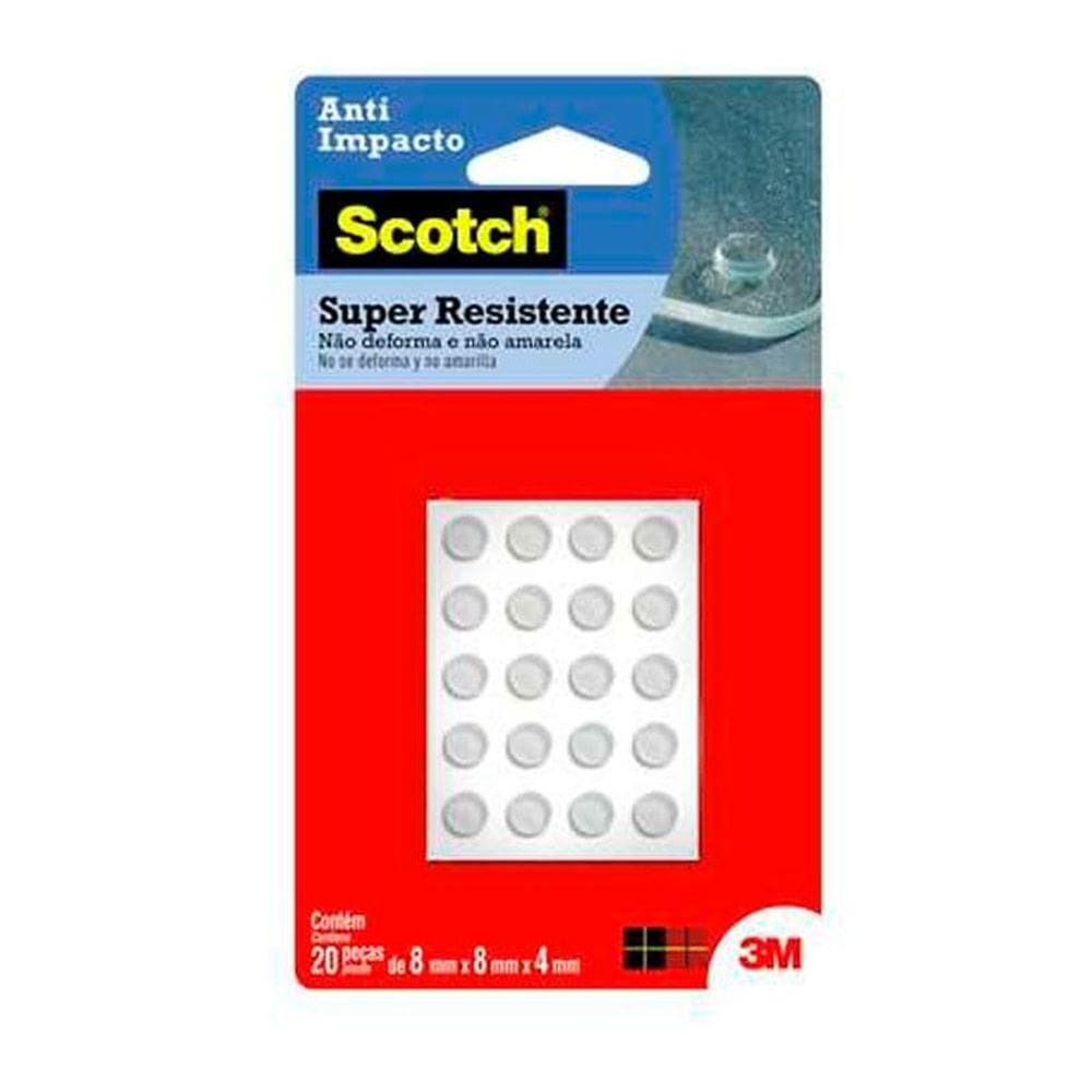 Protetor auto adesivo PU Scoth transparente redondo P 20 unidades 3M