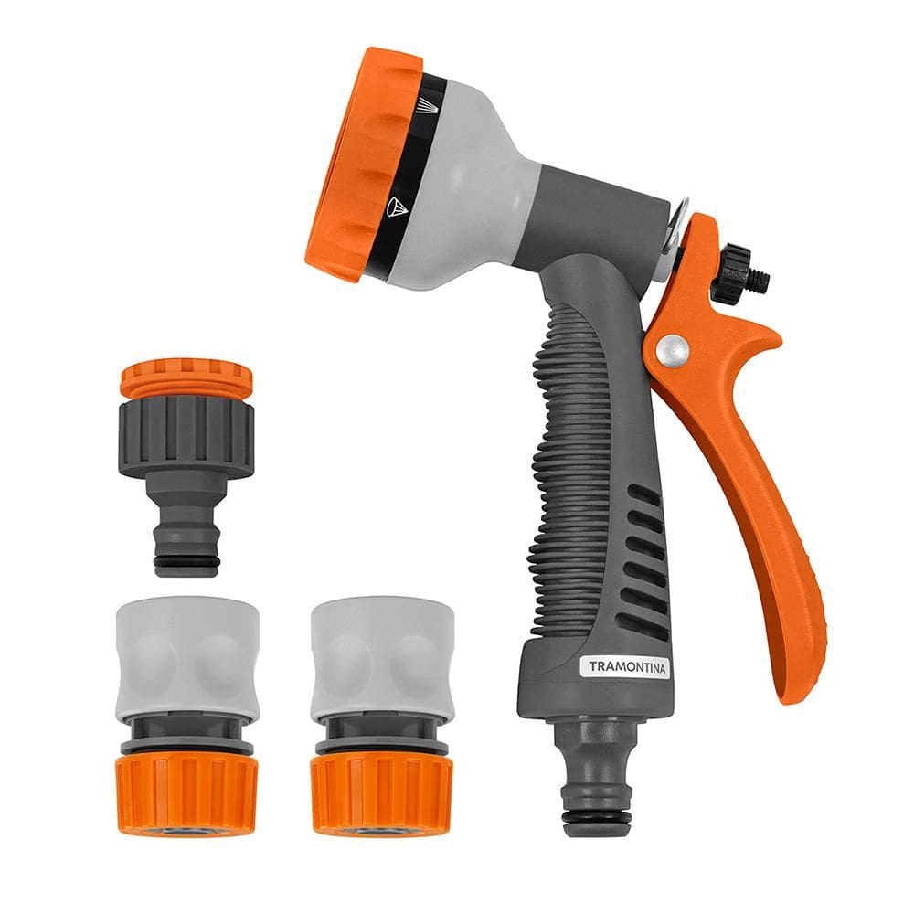 Conjunto Para Irrigação Com Engates Rápidos e Hidropistola 4 Peças - Tramontina 78583610