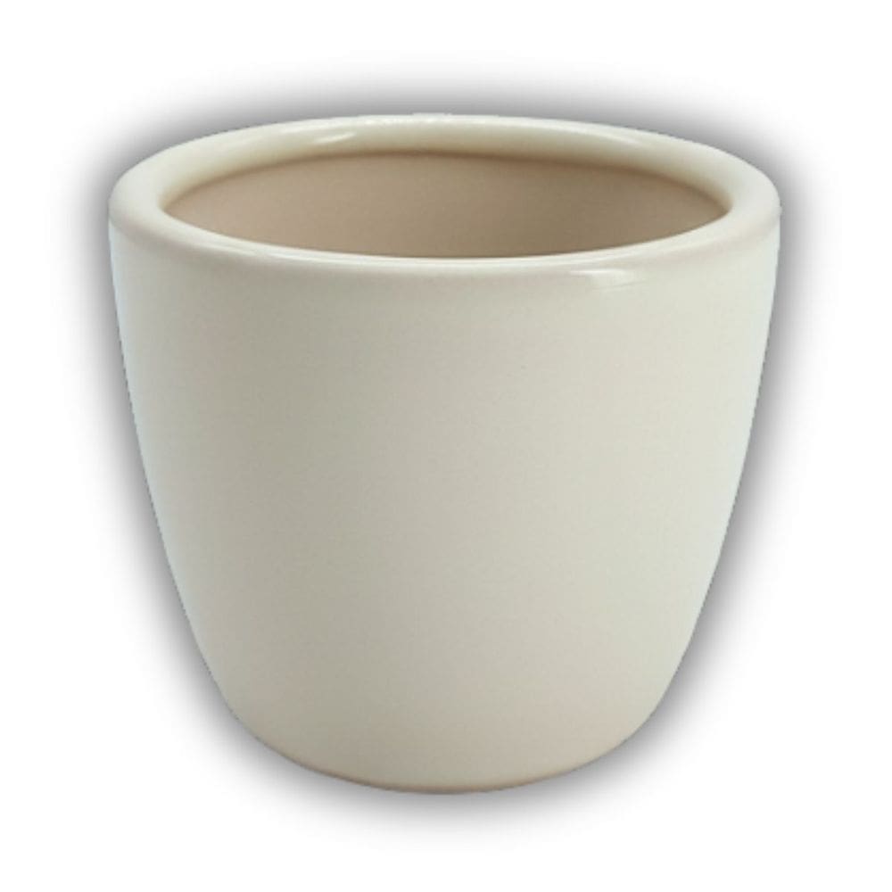 Vaso Cerâmica Kalanchoe (06) Off White BURGUINA
