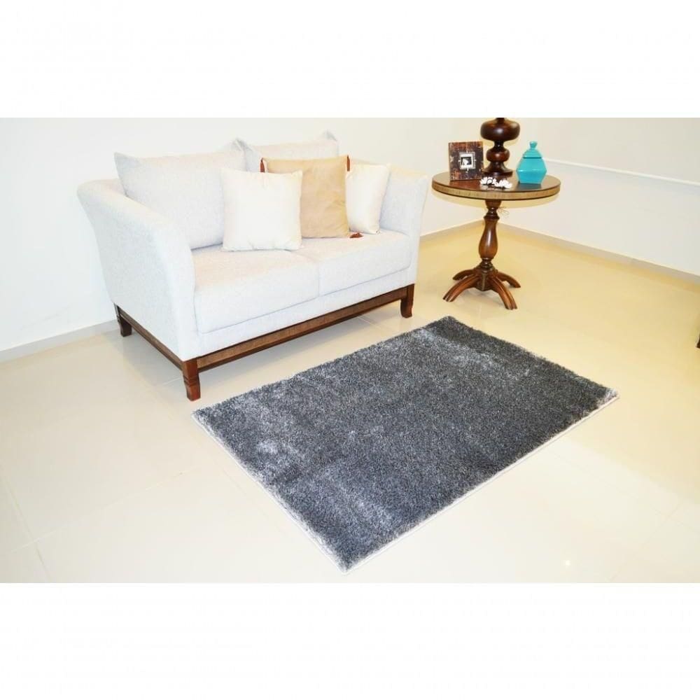 Passadeira Life Confort Shaggy Black & White 066x230 Cm