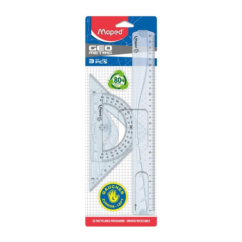 Kit de desenho para Canhotos 897118 3 peças - Maped